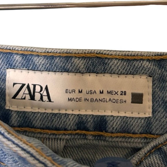 Zara Womens Denim Wrap Skort- Size 28 - Picture 4 of 10